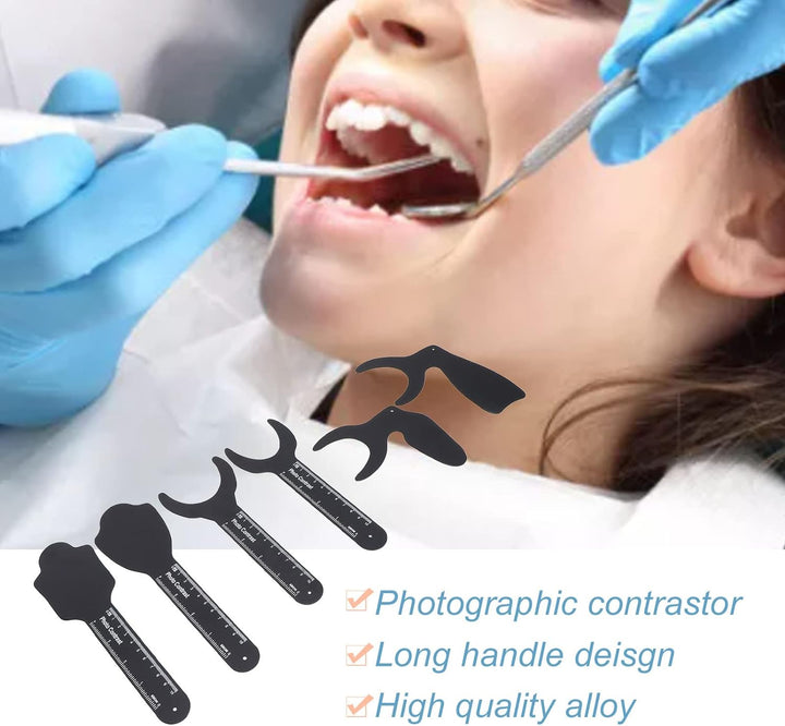 Dental Photo Contrast, Dentalhintergrund Foto Kontrast Board, 6pcs Intraoral Photographic Schwarzer