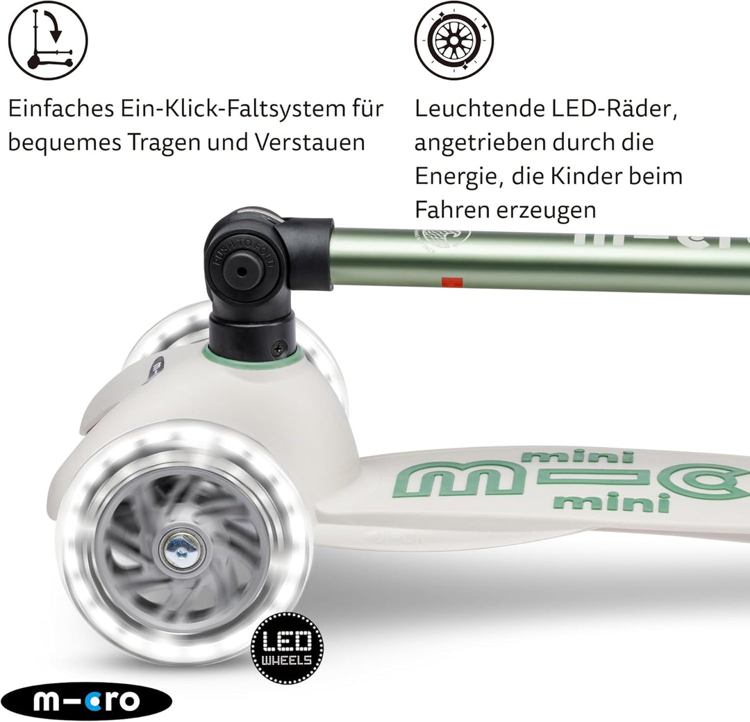 Mini Micro Deluxe Foldable ECO LED Pistachio Green