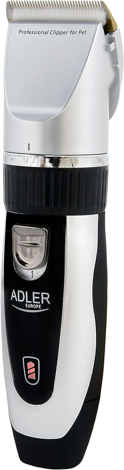 Adler AD 2823 Tierschermaschine Tierhaarschneider, silber
