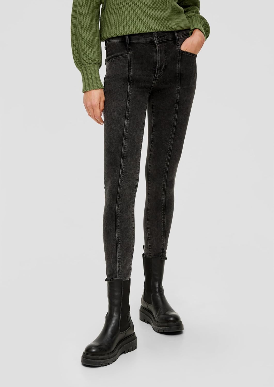 s.Oliver Damen Jeans Hose, Izabelll Skinny 34W / 34L Schwarz, 34W / 34L Schwarz