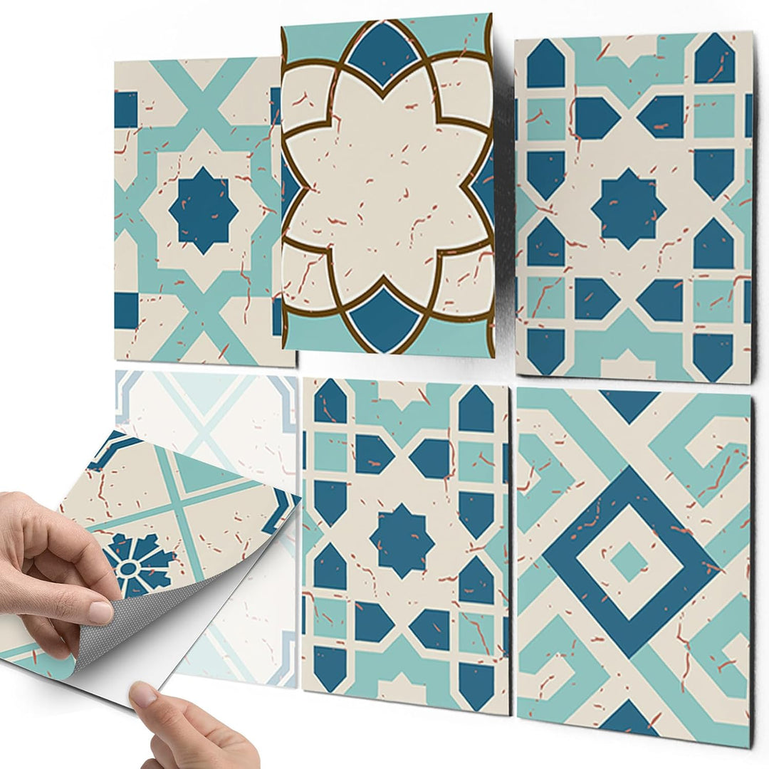 CREATISTO Klebefliesen Stickerfliesen Fliesenfolie - Klebefolie Aufkleber für Wand-Fliesen I Klebefl