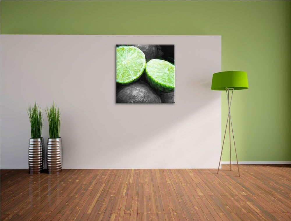 drei Westernpferde im Sand, Format: 70x70 auf Leinwand, XXL riesige Bilder fertig gerahmt mit Keilra
