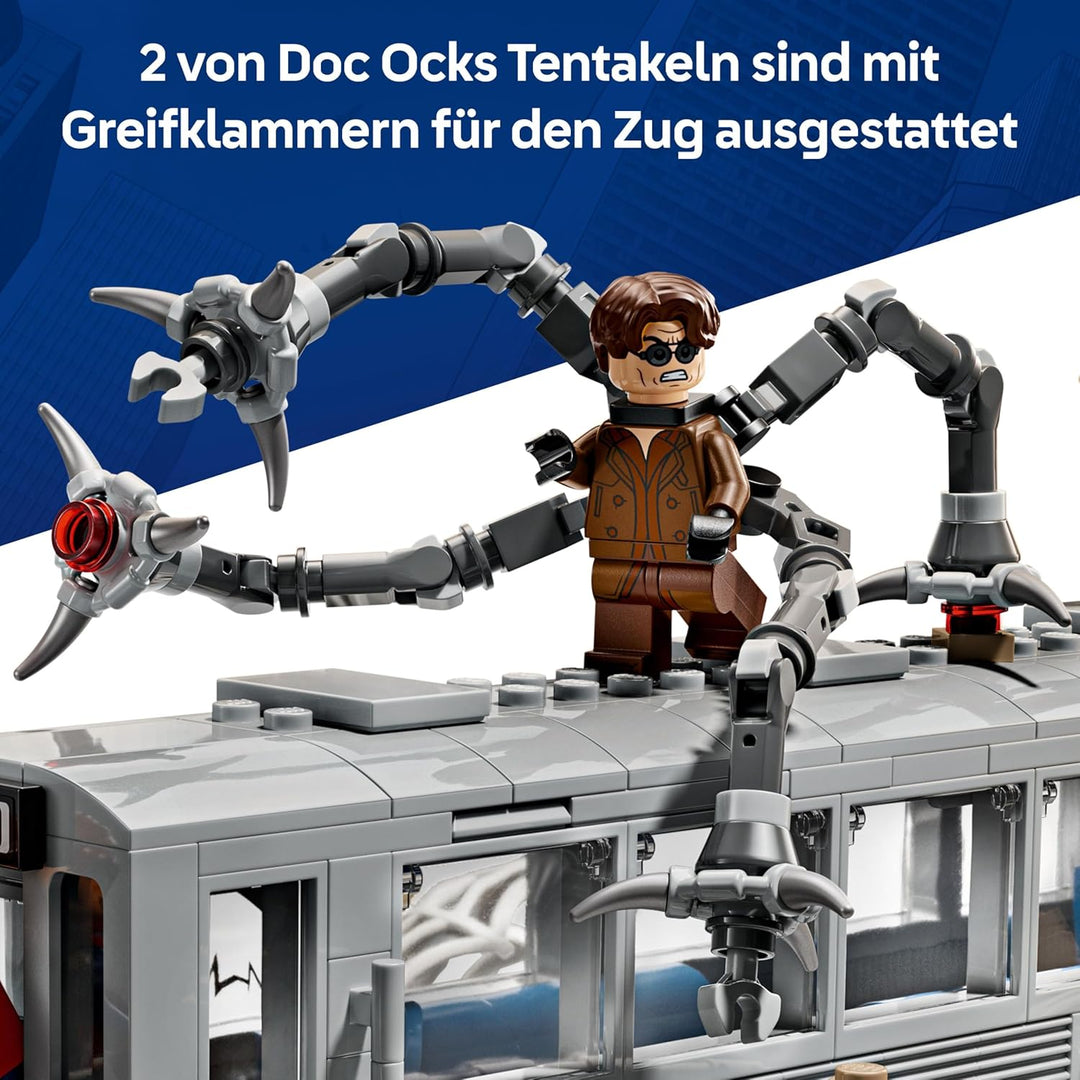 LEGO ǀ Marvel Spider-Man vs. Doc Ock: Showdown in der U-Bahn - Kreatives Spielzeug mit Superhelden M