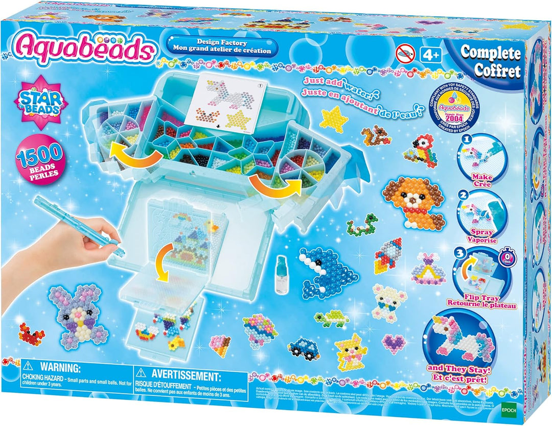 Aquabeads 31775 Designfabrik & 31520 Glitzerperlen - Nachfüllset Nachfüllpack