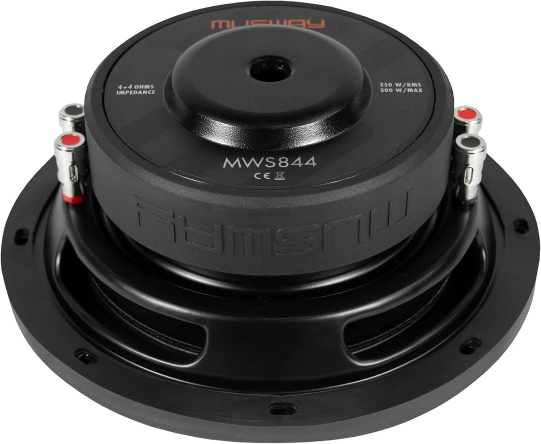 Musway MWS844-20cm (8") Flat Subwoofer mit Doppelschwingspule und 500W max.