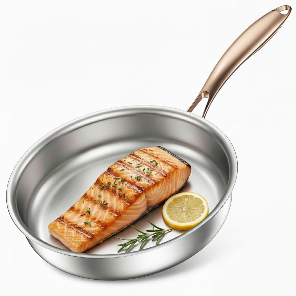 Edelstahlpfanne 28cm unbeschichtet, 28cm