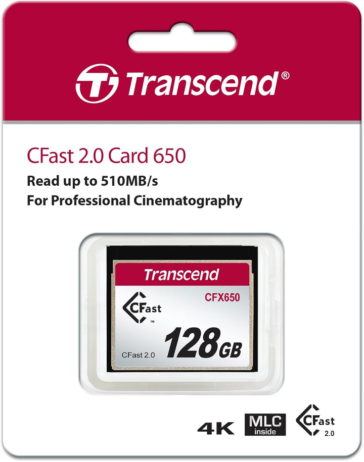 Transcend 128 GB CFast 2.0 CFX650 Speicherkarte TS128GCFX650 128GB, 128GB