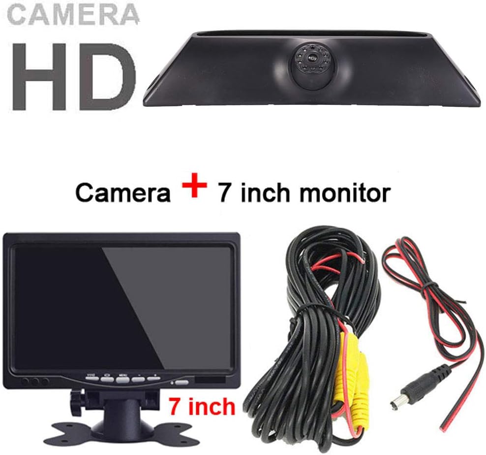 Rückfahrkamera Transporter + 7 Zoll TFT LCD Bildschirm Auto Monitor, Bremsleuchte Auto Dach Rückfahr
