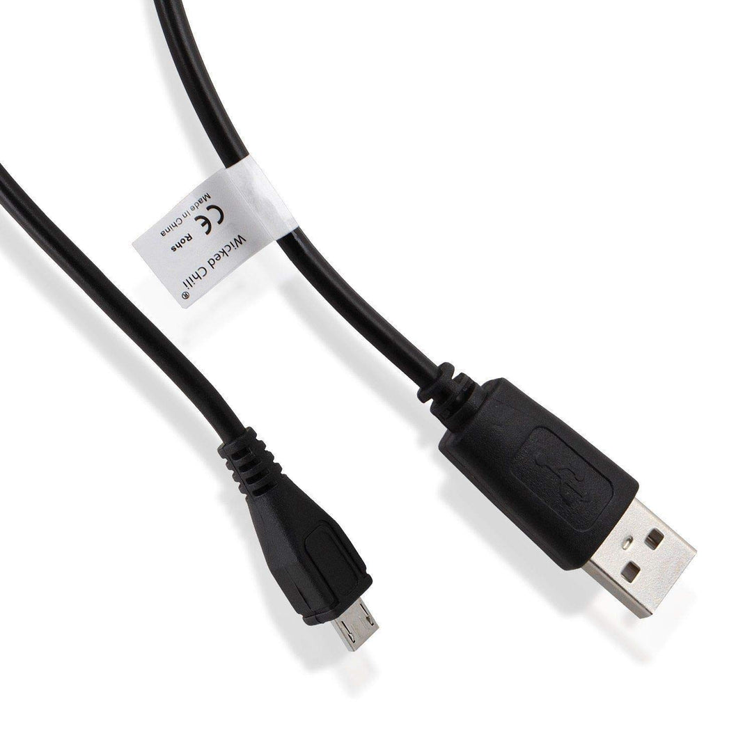 Wicked Chili 2X Ladekabel für PS4 Controller Micro-USB-Kabel kompatibel mit Playstation 4 (1,8m) Cha