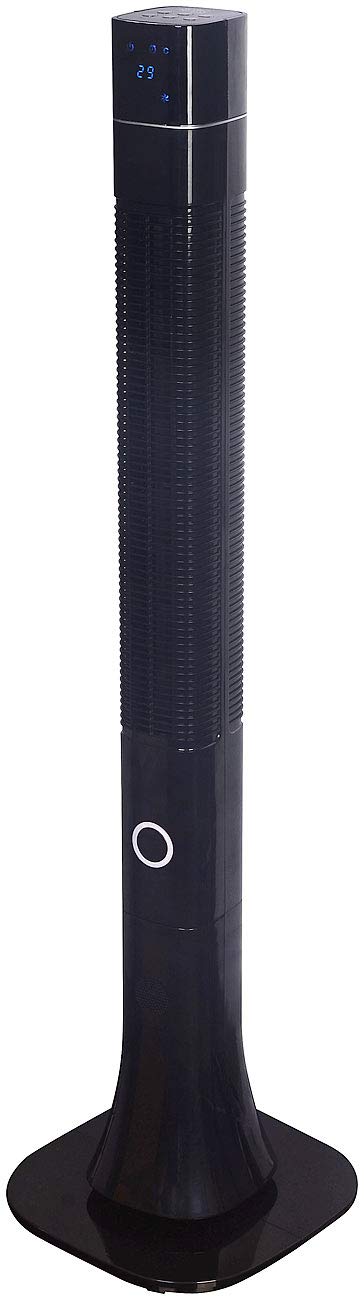 Sichler Haushaltsgeräte Standlüfter: 3-stufiger Design-Turmventilator mit Ionisator, 75°-Oszillation