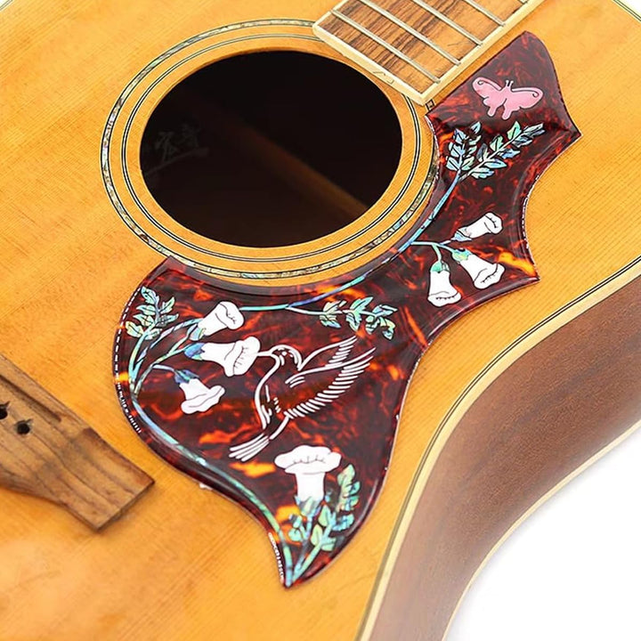 SYLEN Gitarren-Pickguard, selbstklebend, kratzfest, Kolibri-Schlagbrett, 2 mm, Ersatz für Akustikgit