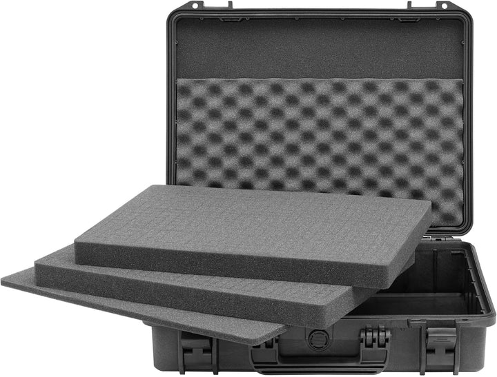 TOMcase Laptop Koffer 14-18 Zoll IP67 - Wasserdichter Hartschalenkoffer für Notebook, MacBook & Zube