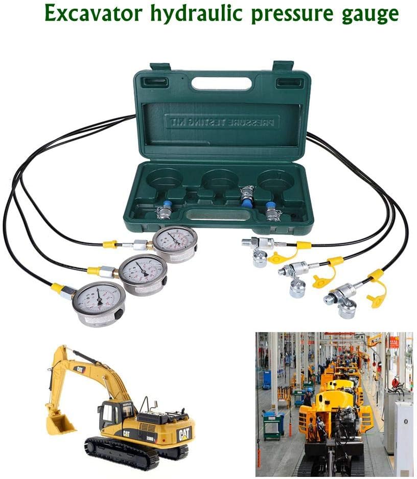 Hydraulisches Manometer, Hydraulikdruck-Test-Kit Druckbeständigkeit für die hydraulische Druckprüfun