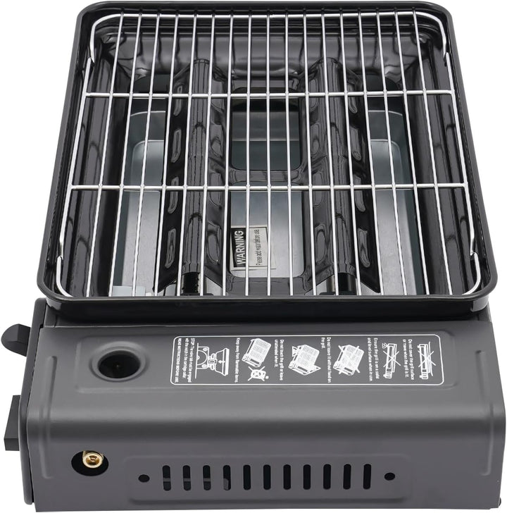 Grillkocher, Tragbarer Camping Grill Gasherd, Tragbarer Butan Gasherd, für Camping, Reisen, Trekking