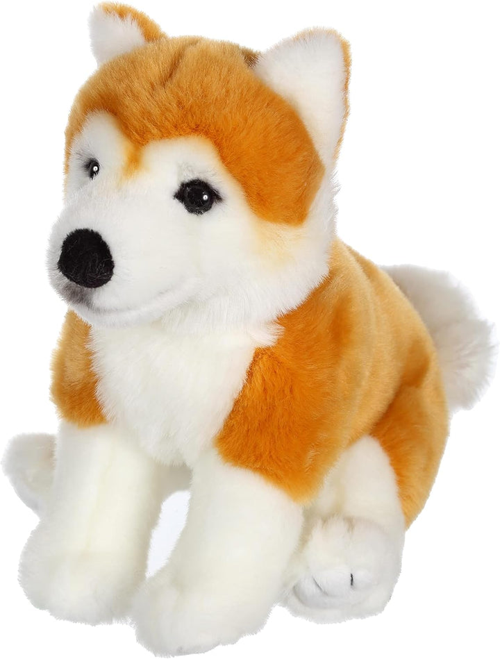 GIPSY TOYS - Sitzender Hund 25 cm Shiba-Hund - Kuscheltier für Kinder - In 8 verschiedenen Modellen
