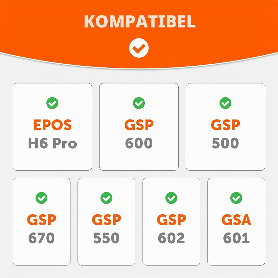 WC FreeZe EPos H6 Pro – Kühlgel-Ersatz-Ohrpolster für EPOS H6 Pro- und GSP-Headsets von Wicked Cushi