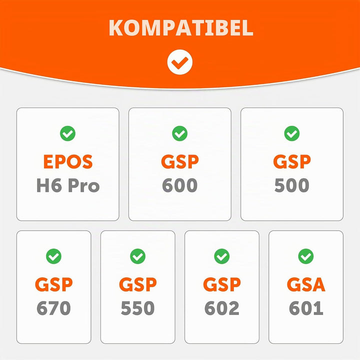 WC FreeZe EPos H6 Pro – Kühlgel-Ersatz-Ohrpolster für EPOS H6 Pro- und GSP-Headsets von Wicked Cushi