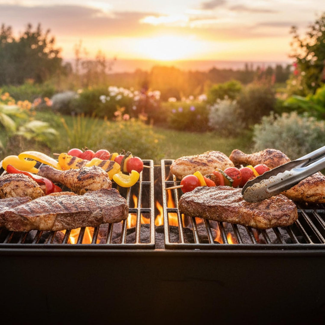 BBQ-Toro 2 Grillroste aus emailliertem Gusseisen I Platte aus Gusseisen I 41,5 x 27,5 cm passend für