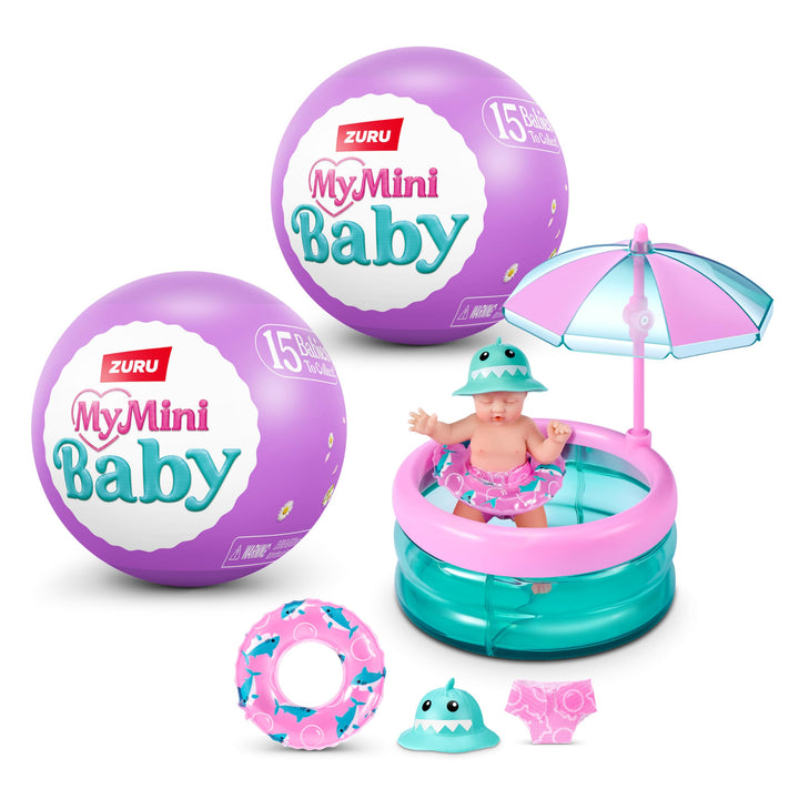 5 Surprise My Mini Baby Serie 2 (2 Kapsel) von ZURU, Überraschungskapsel zum Sammeln, Spielzeug für