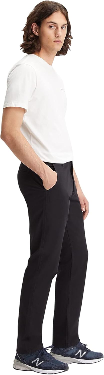 Dockers Herren Alpha Original Khaki Slim Hose 29W / 30L Schwarz, 29W / 30L Schwarz