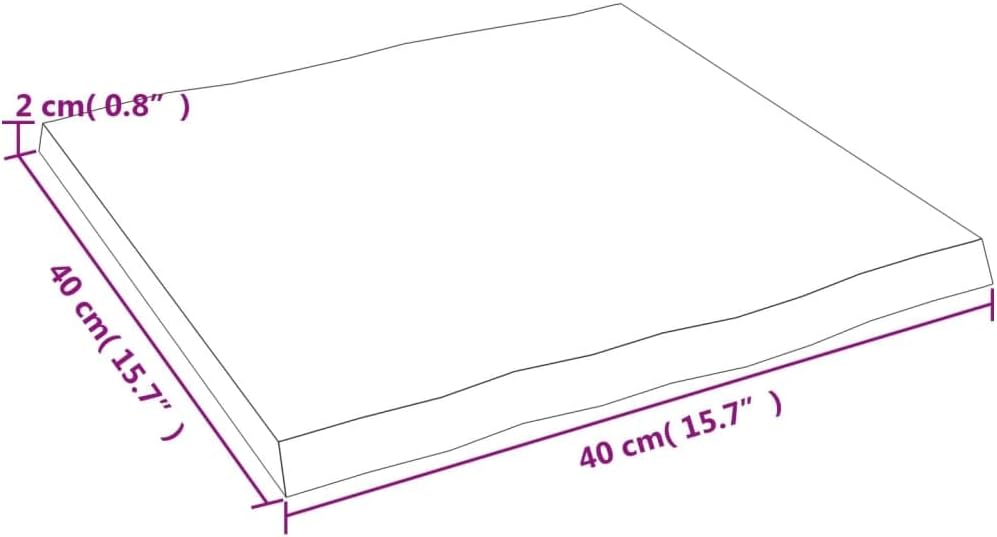vidaXL Tischplatte, Holzplatte für Tisch Esstisch Couchtisch, Massivholzplatte Handgefertigt mit Bau