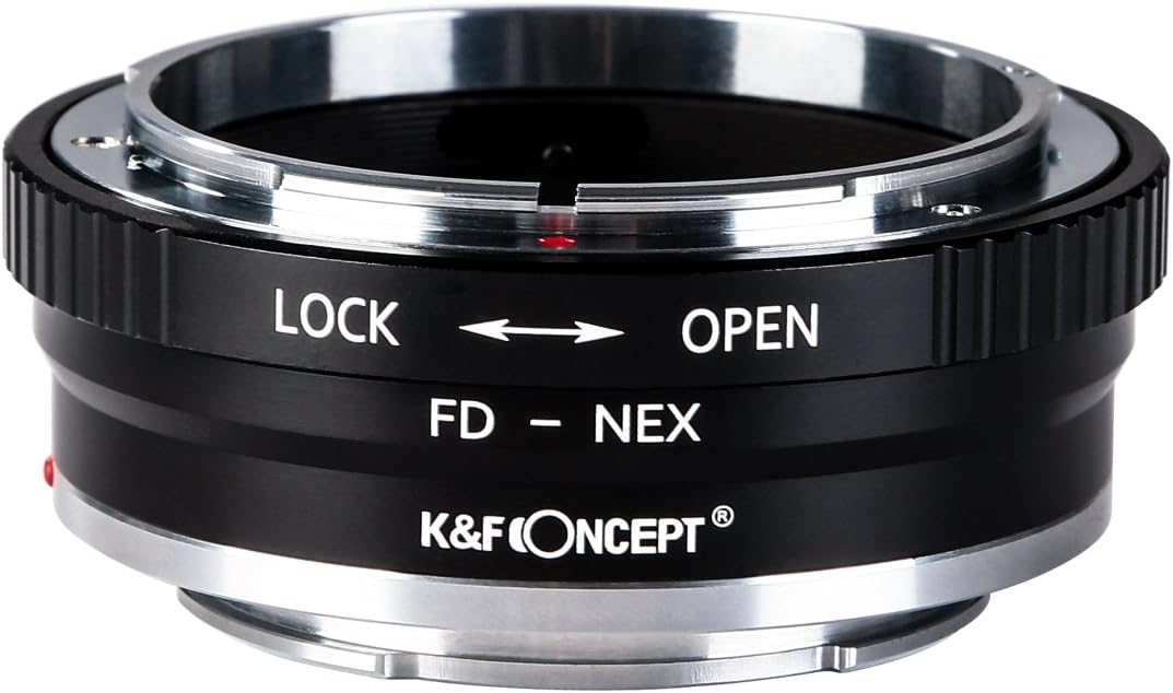 K&amp;F Concept® FD-NEX II Kupfer-Bajonett Objektivadapter,Adapter Ring,Canon FD Adapter,Objektiv Adapte