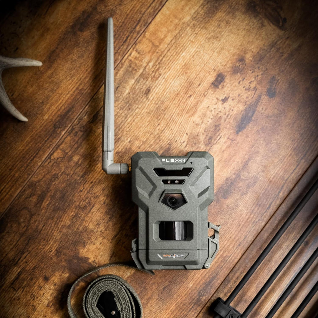 Spypoint FLEX-M - Wildkamera mit Foto- & Videoübertragung, 28 Megapixel, Wildtierkamera mit Nachtsic