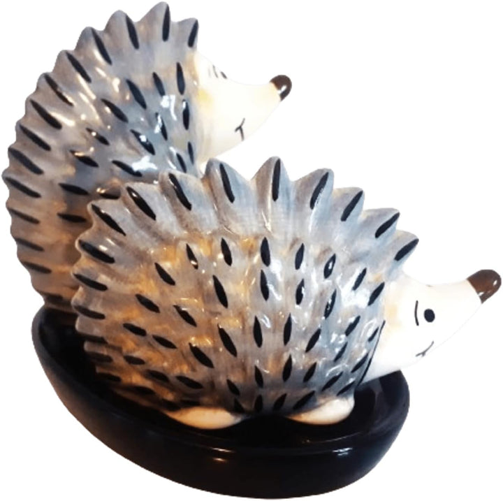 Igel Salz und Pfefferstreuer Figur Keramik Tier Geschenk Küche Frühstückstisch Set