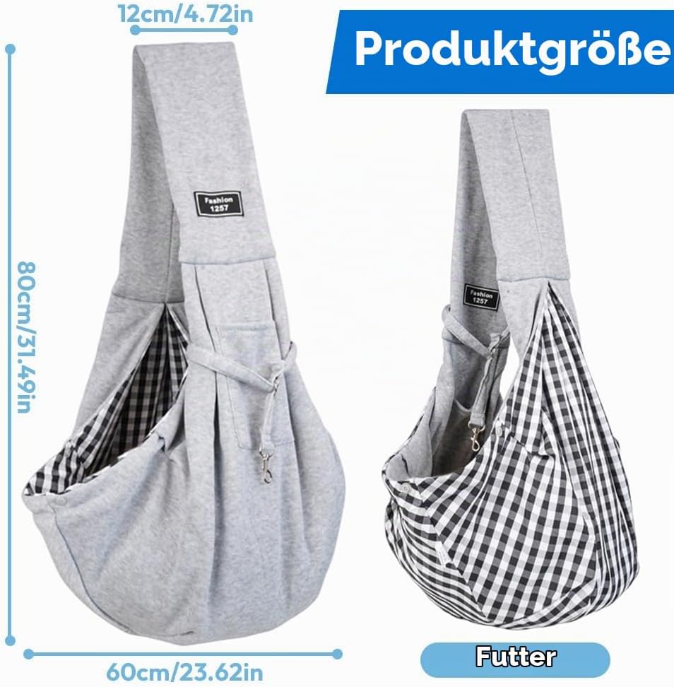 Hundetrage, Hundetragetuch, Umhängetasche für Haustiere, Hundetasche, Tragetasche Hund, Hunde Traget