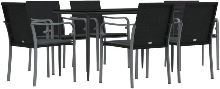 Festnight Poly Rattan Sitzgruppe Gartenmöbel Set Garten Essgruppe 6 Personen Gartenmöbel Set mit 6 G