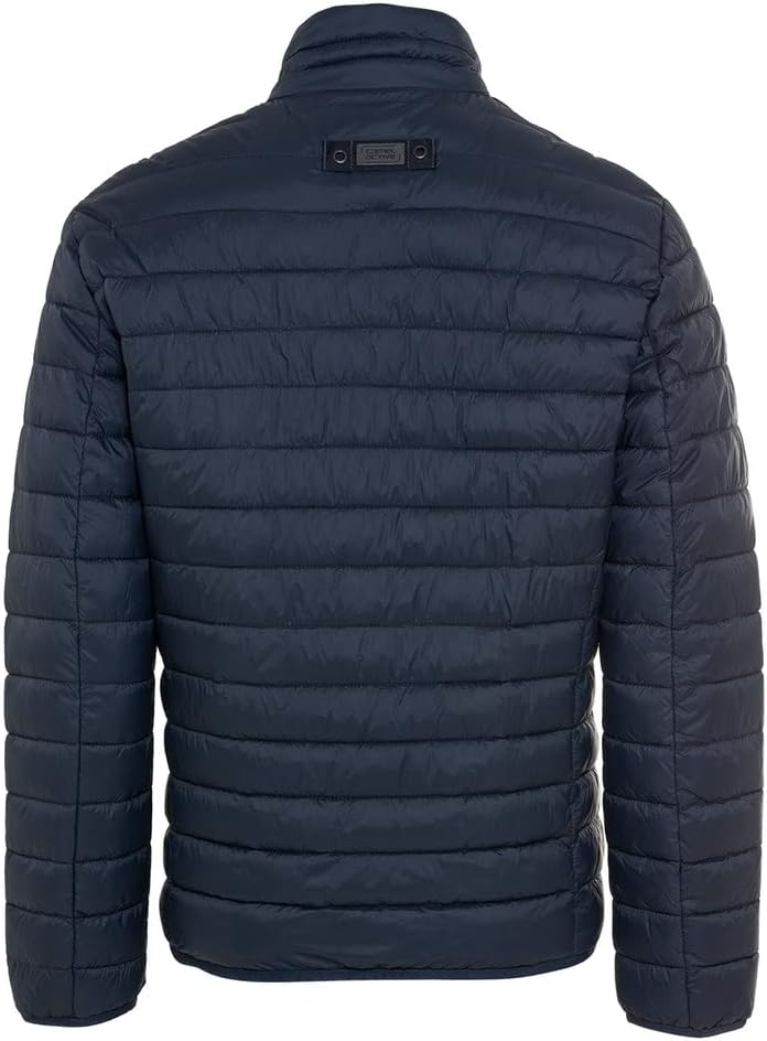 camel active Herren Leichte Steppjacke ohne Kapuze Blouson Dunkelblau (Navy) 66, Blouson Dunkelblau