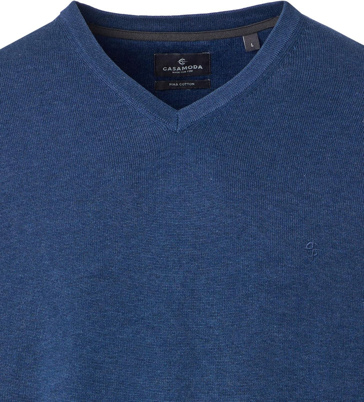 CasaModa Herren Pullunder unifarben 004460 Gerade Schnittführung L Aquadunkelblau, L Aquadunkelblau