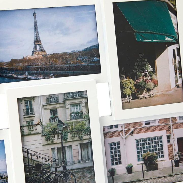 balvi Fotorahmen Isernia Weiss Fassungsvermögen: 6 Fotos Fotogrösse: 10 x15 cm Zum Aufstellen oder z