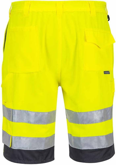 Portwest Herren-Arbeitskleidung mit hoher Sichtbarkeit, Polyester-Baumwoll-Mischgewebe, gelb / grau,