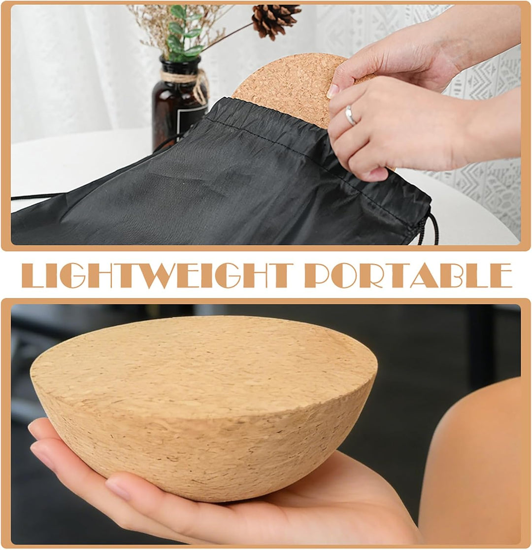 LUPATDY Kork Halbkugel Passend für Jedes Balance Board, Ø 15 cm Höhe 7 cm, Teil für Balance Boards,