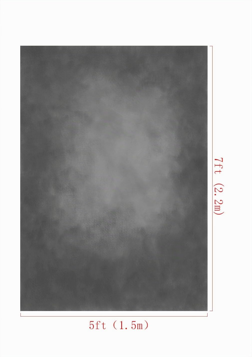 Kate 1.5x2.2m Graue Steigung Textur Hintergrund Licht Schwarz Abstrakt Solid Photo Hintergrund Retro