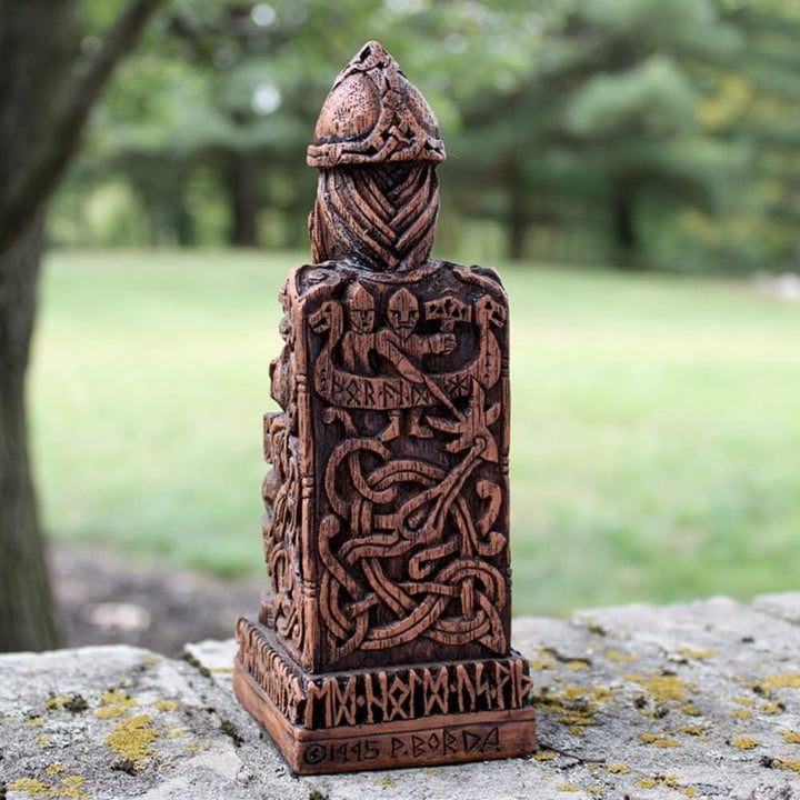 Dryad Design Nordischer Gott Thor Statue Holz-Finish