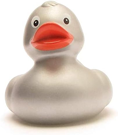 Badeente - personalisierbar (Silber), Silber