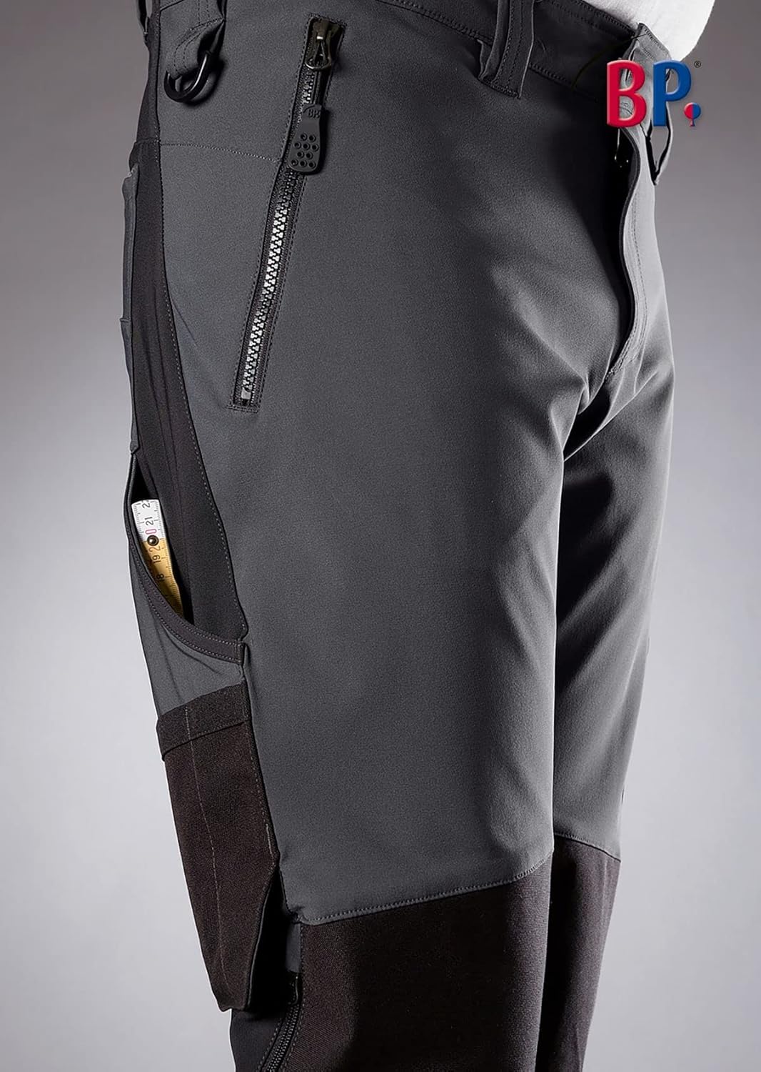 BP 1861-620-5632-42n Super-Stretch-Hose für Männer, Schlanke Silhouette mit höherer Taille am Rücken