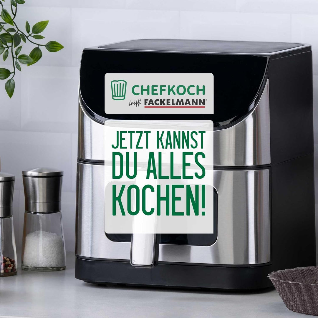 Chefkoch trifft Fackelmann Mini-Kastenform 2er-Set für Heissluftfritteuse und Backofen – Silikon Bac