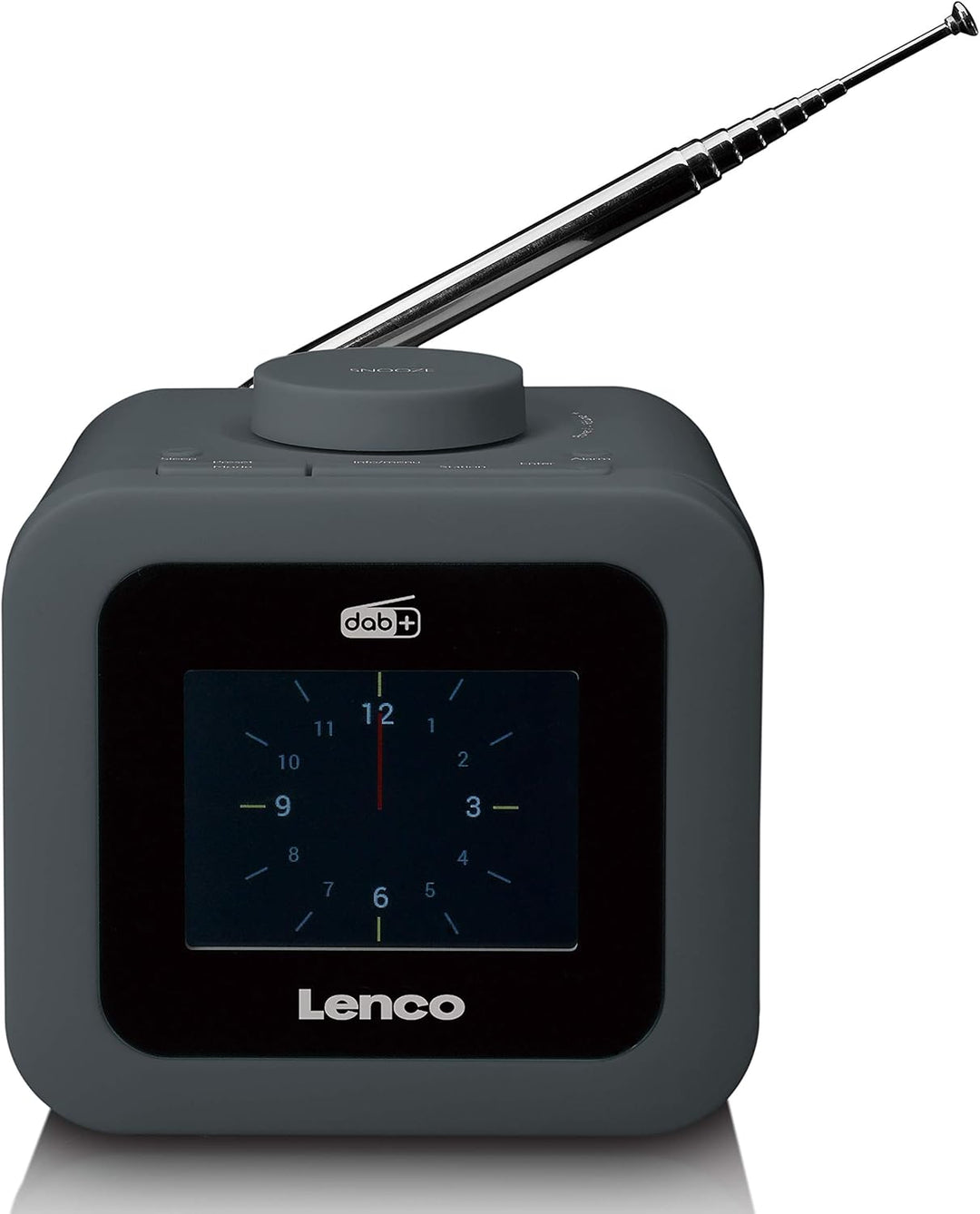 Lenco CR-620 DAB+ Uhrenradio - Radiowecker mit 3“ TFT Farbdisplay - PLL FM - 40 Senderspeicher für F