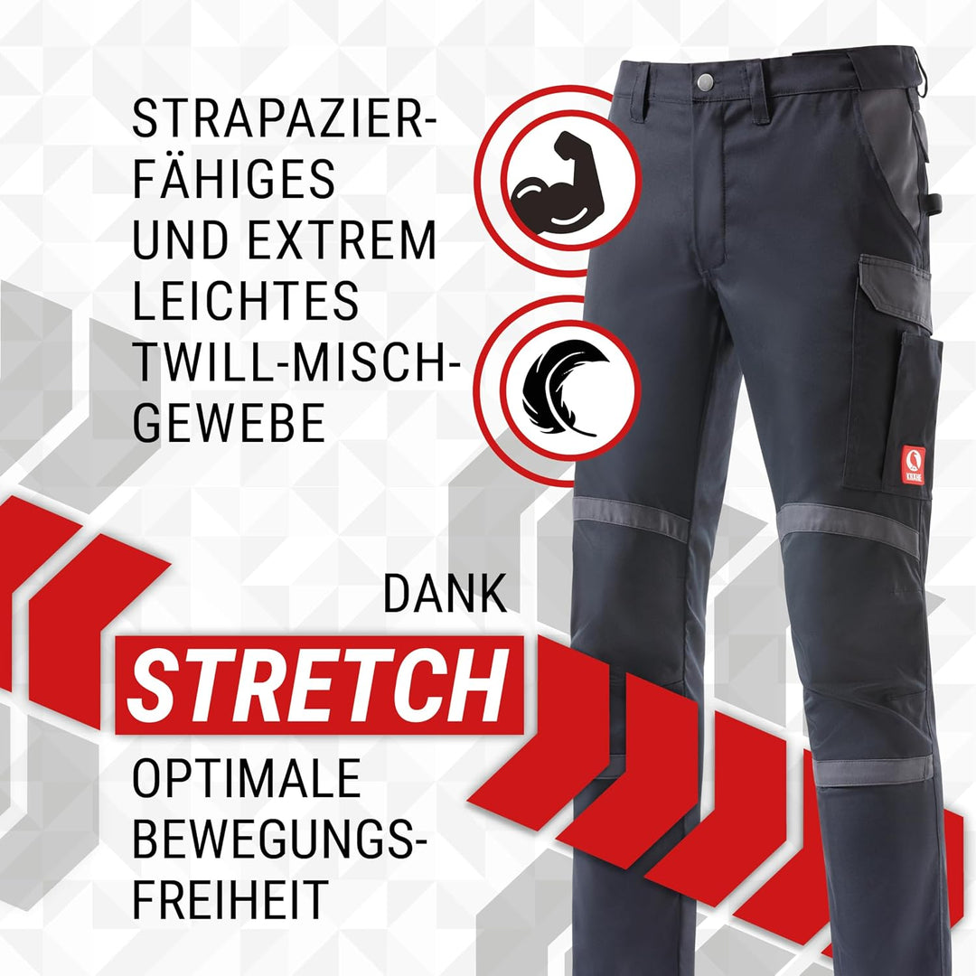 KRÄHE WORKWEAR Profession Pro S T R E T C H Bundhose I Arbeitshose I Top-Leichtgewicht mit hoher Str
