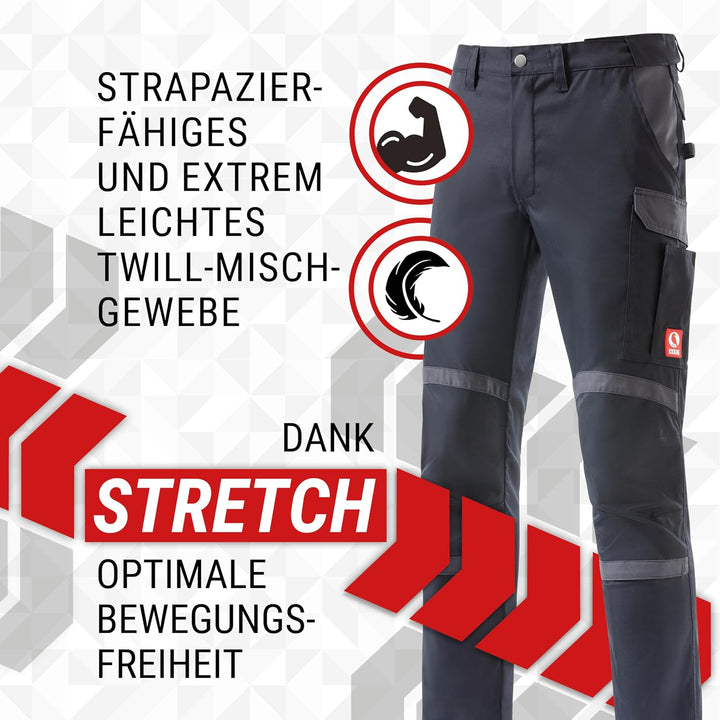 KRÄHE WORKWEAR Profession Pro S T R E T C H Bundhose I Arbeitshose I Top-Leichtgewicht mit hoher Str