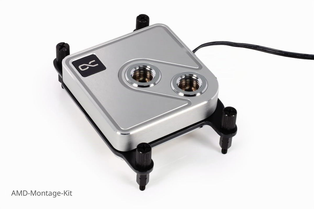 Alphacool Core 1 Aurora CPU-Wasserkühlung kompatibel mit Intel LGA 1700, AMD AM4 / AM5, Silver, Silv