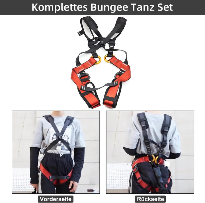 PRIOR FITNESS Aerial-Bungee-Fitness-Set-4D-Yoga-Dance-Dehnseil (hochfester Nylon), verstellbares Gur