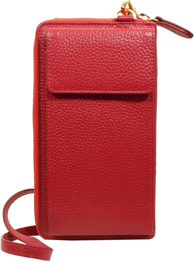 BRAUN BÜFFEL Asti Handytasche Leder 19 cm Rot, Rot