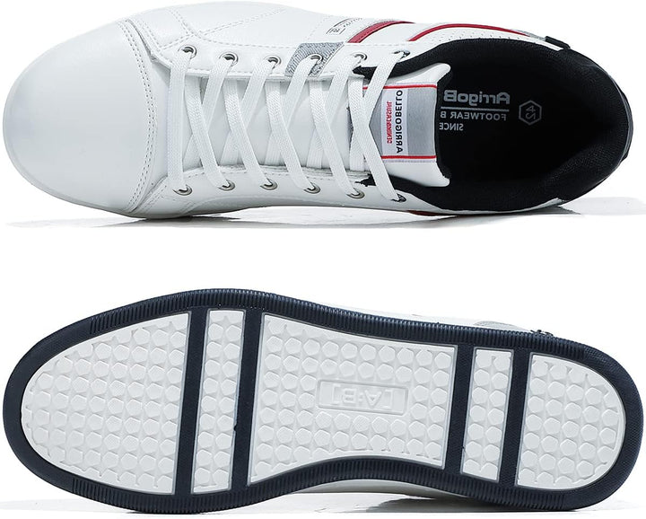 ARRIGO BELLO Herren Freizeitschuhe Schuhe Sneakers Wanderschuhe Leders Laufschuhe Leichtgewicht Outd