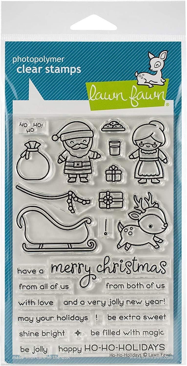 Lawn Fawn, Clear Stamp, ho-ho-Holidays Stamps only, Stamps only