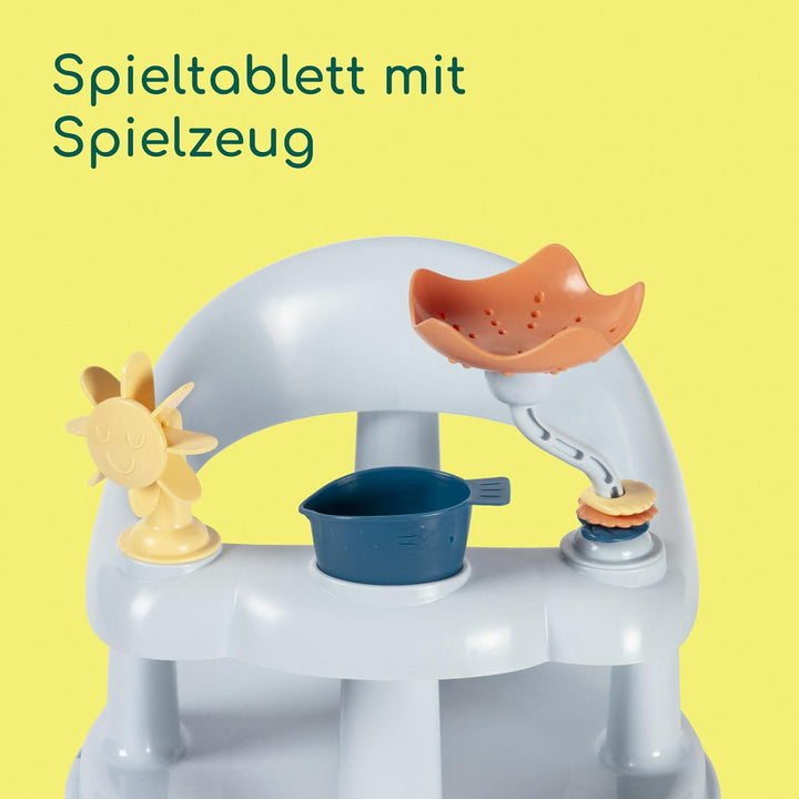 Bebeconfort Playful Drehbarer Badewannensitz, Baby Badesitz, 6-12 Monate, Max. 10 kg, Babysitz Badew