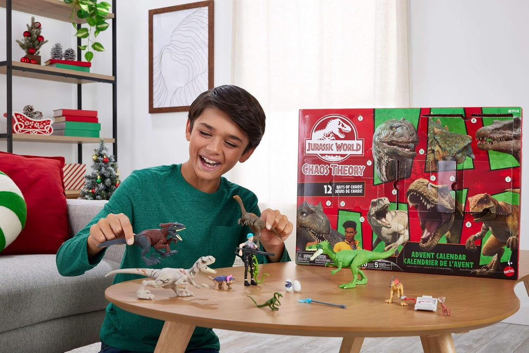 Jurassic World Chaostheorie Exklusiver Adventskalender mit 12 Türchen, 12 Tage voller Überraschungen